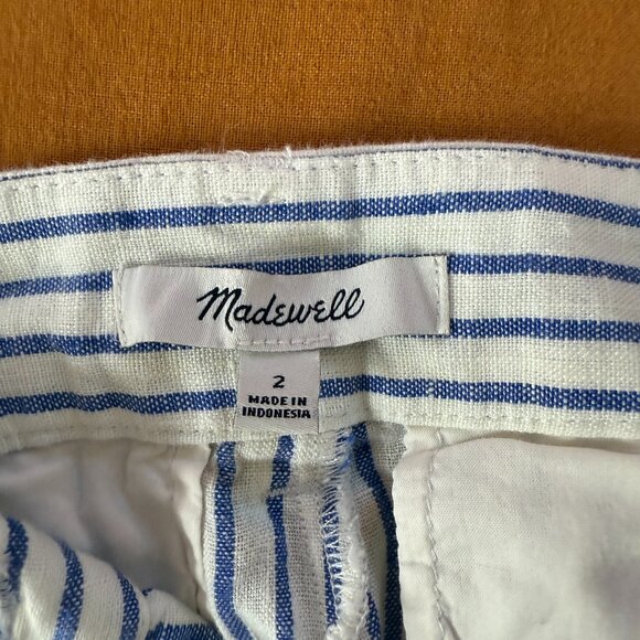 Madewell Linen Harlow Wide Leg Pant size 2 - Picture 3 of 5